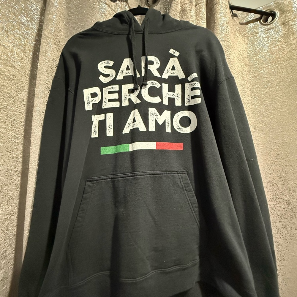 Black Graphic Hoodie